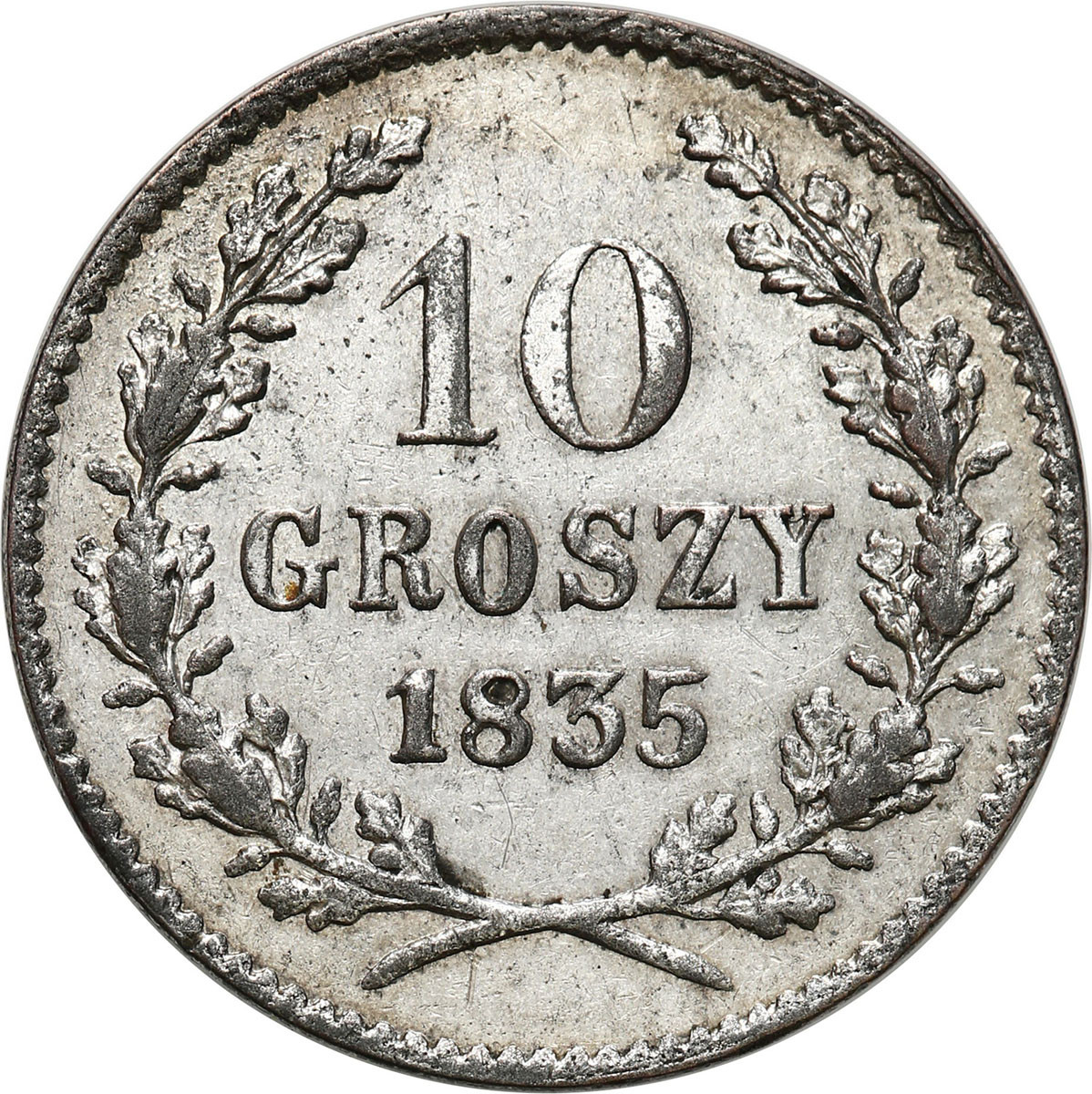 Wolne Miasto Kraków. 10 groszy 1835, Wiedeń